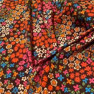 Retro Floral Pattered Vintage Fabric - 3 yards